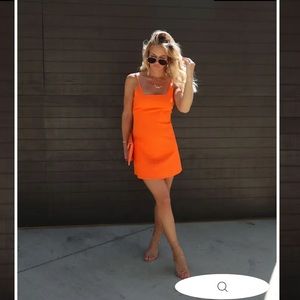 Orange vici collection dress